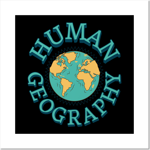 Human Geography Wall Art by JJ Art Space